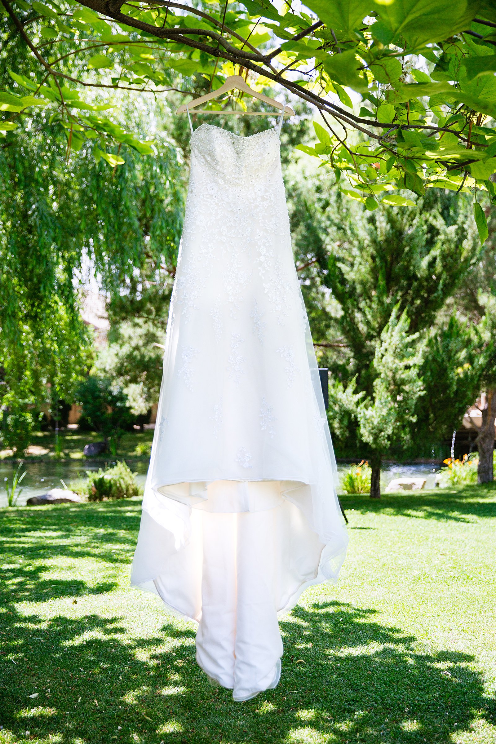 Bride's simple and classic wedding dress for her The Windmill House wedding by PMA Photography.