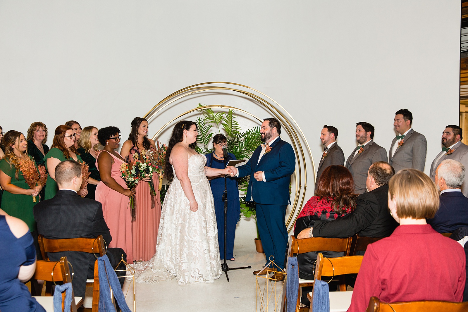 Wedding ceremony at MonOrchid by Phoenix wedding photographer PMA Photography.