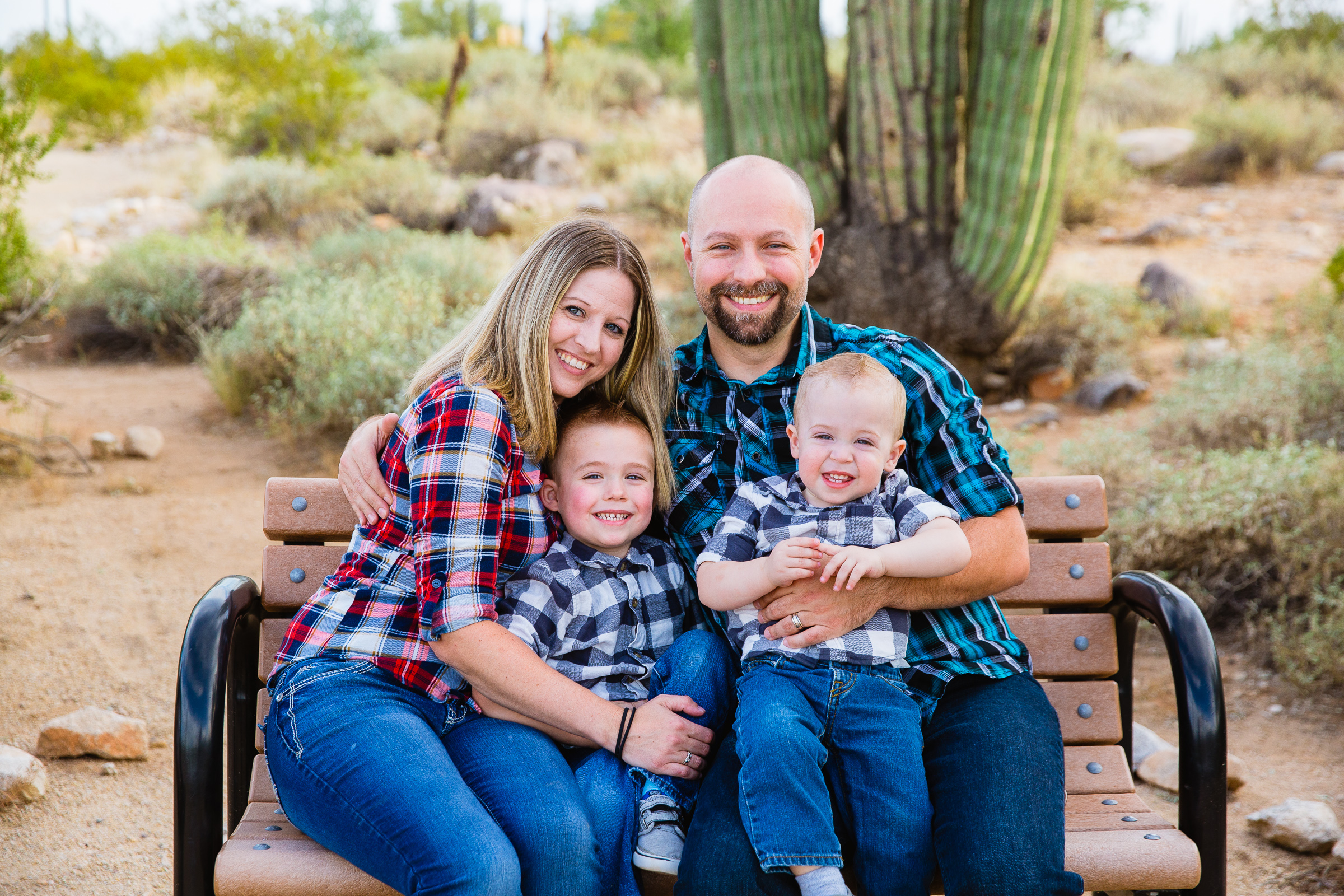 Family having fun together at their Waddell family session by Arizona family photographer PMA Photography.