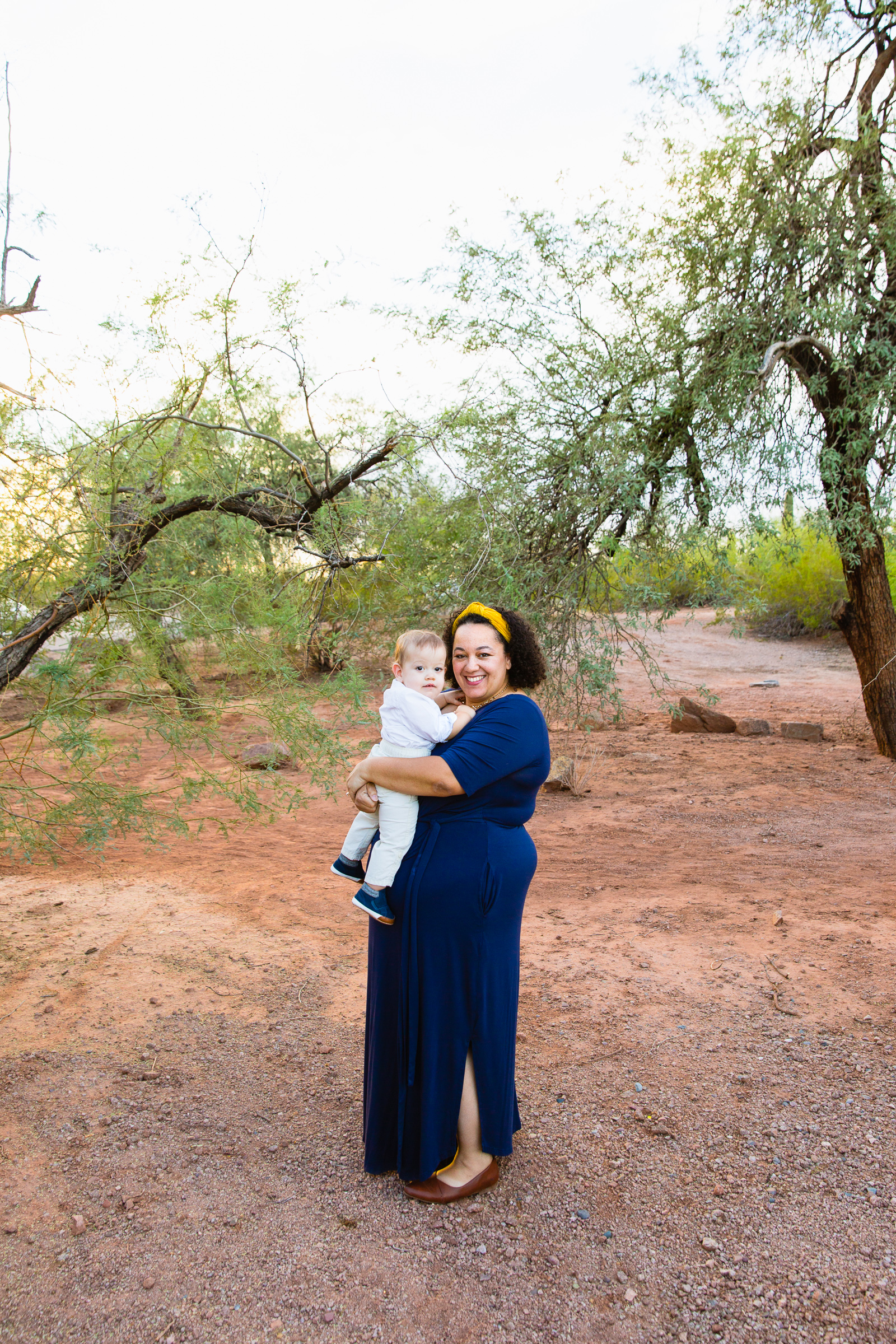 Mother and son together during their Papago Park family session by Phoenix family photographer PMA Photography.