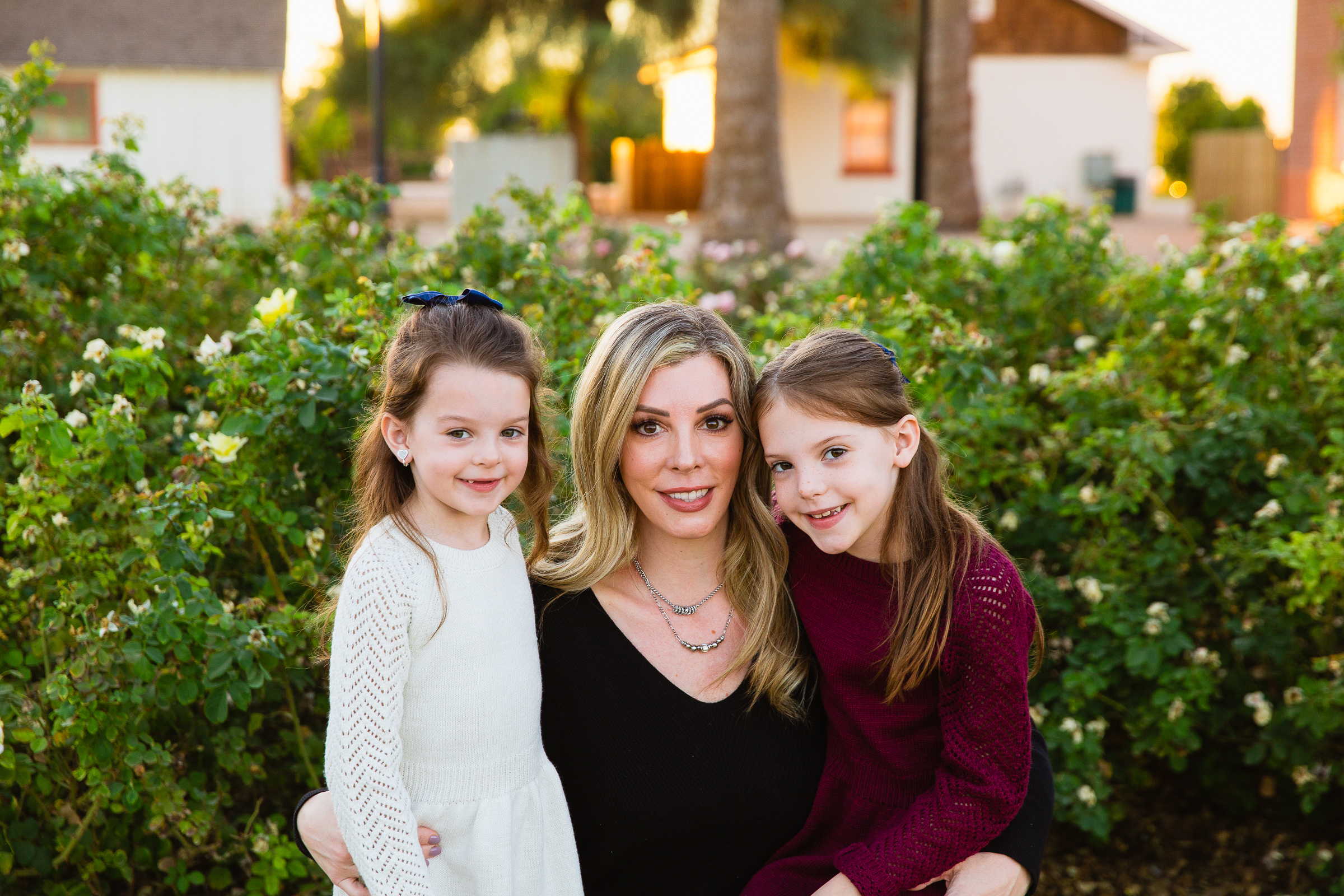 Mother and daughters together during their Glendale family session by Arizona family photographer PMA Photography.