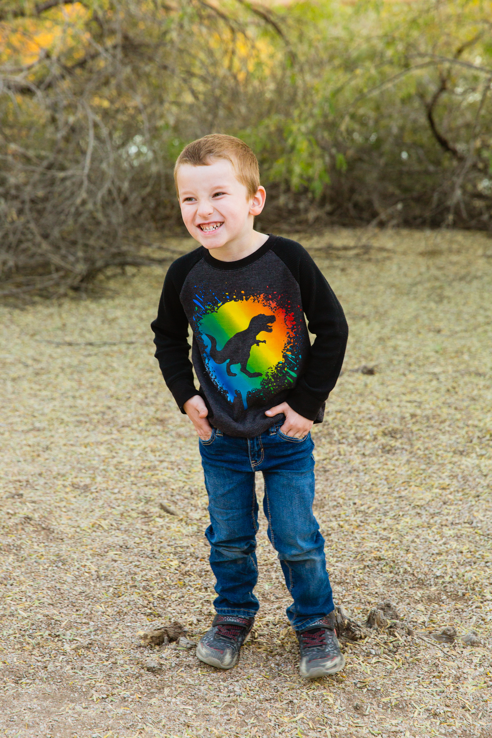 Portrait of a child for their Riparian Preserve at Water Ranch family session by Gilbert family photographer PMA Photography.