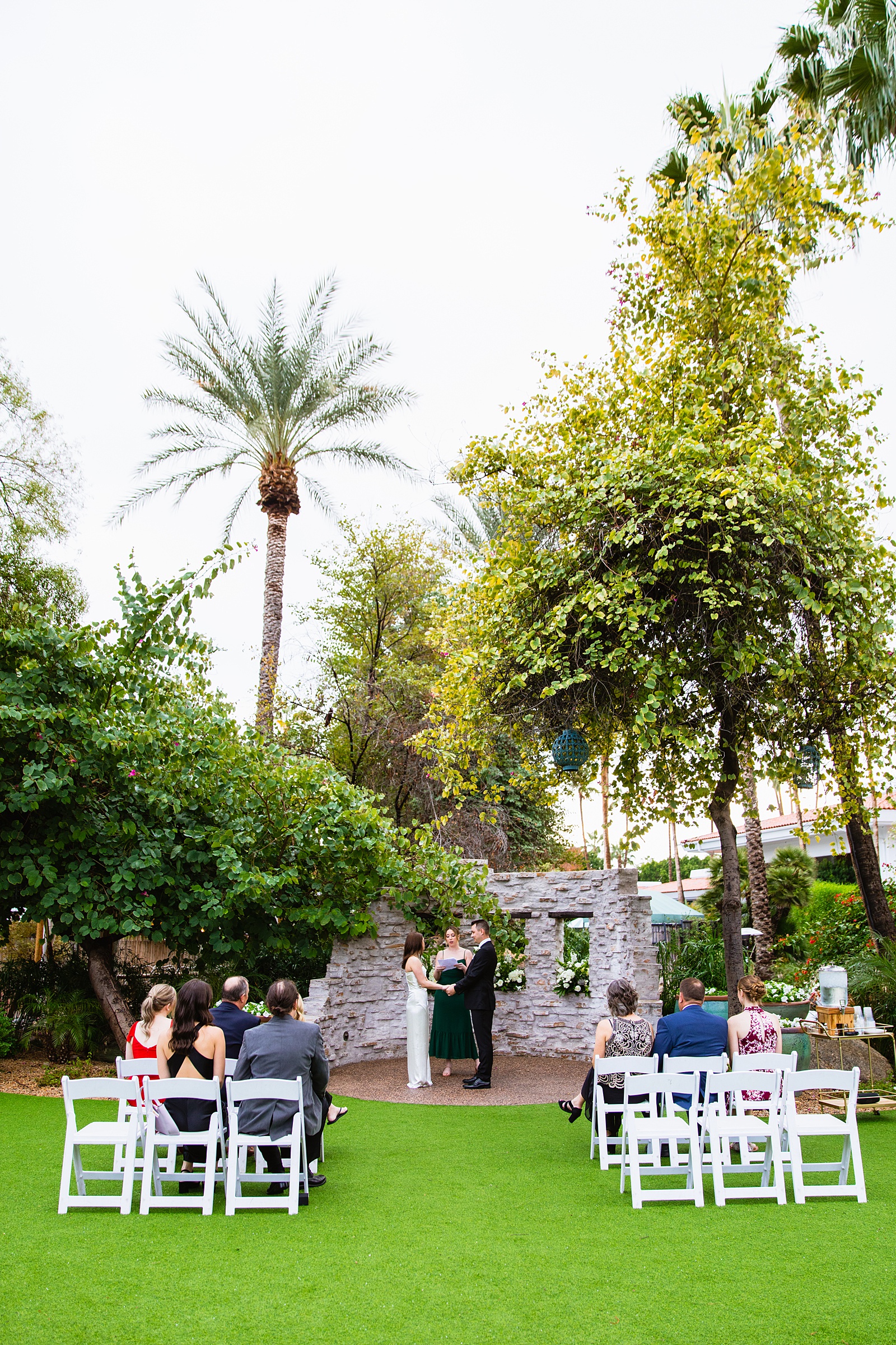 Wedding ceremony at The Scott by Arizona wedding photographer PMA Photography.