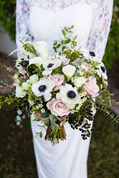 Bride's elegant bouquet by PMA Photography.
