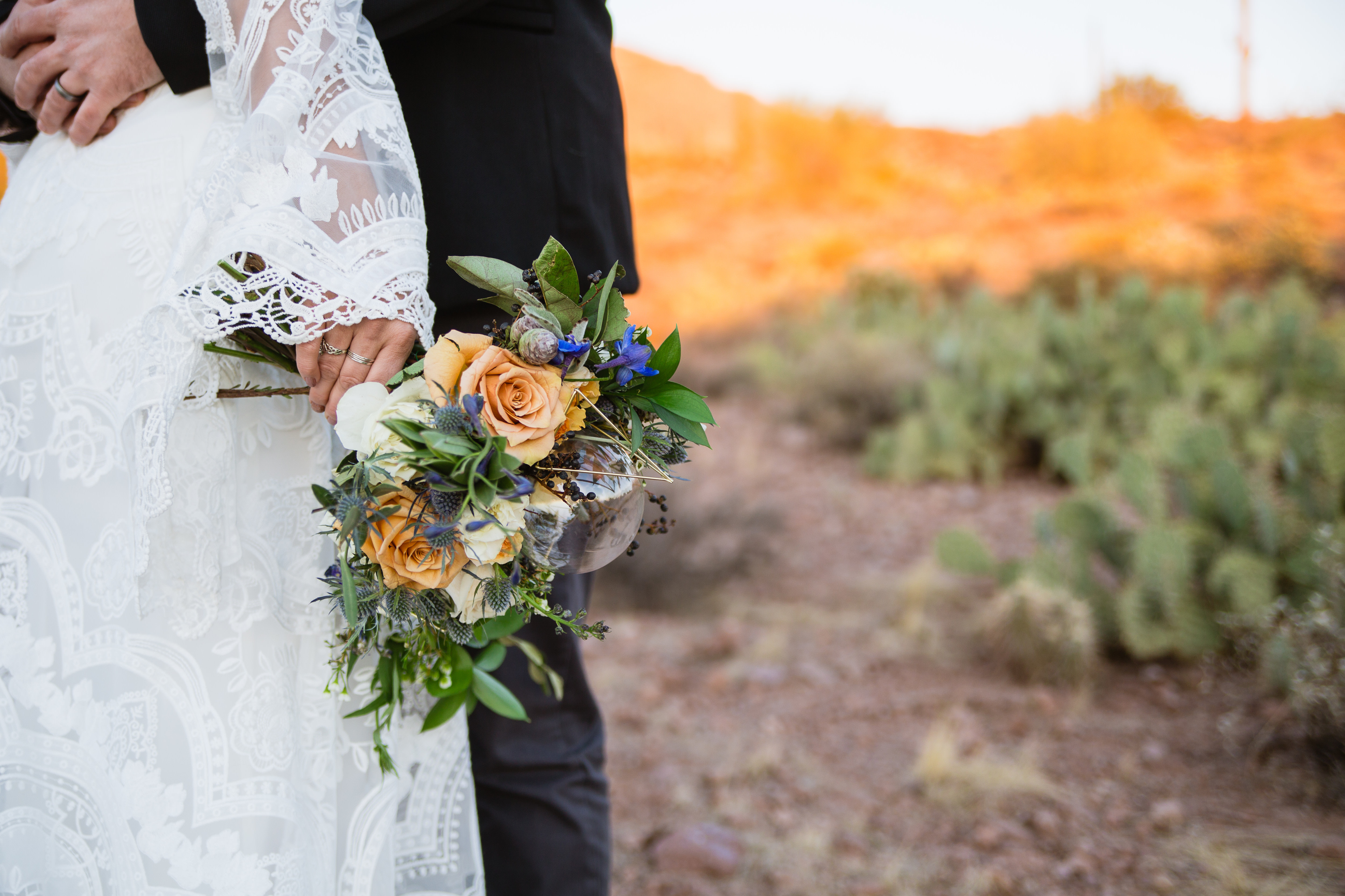 Wedding Bouquet from a Witchy Boho Styled Shoot in the Superstition Mountain